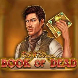 Slots logo of Book of Dead from Play'n GO at PiperSpin Casino