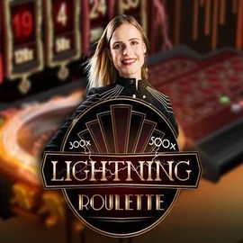 Lightning Roulette logo – Live Casino by Evolution at PiperSpin Casino