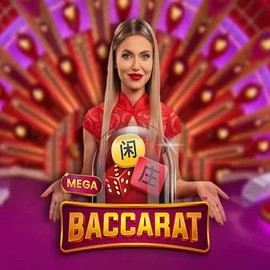 Mega Baccarat logo by Pragmatic Play at PiperSpin Casino
